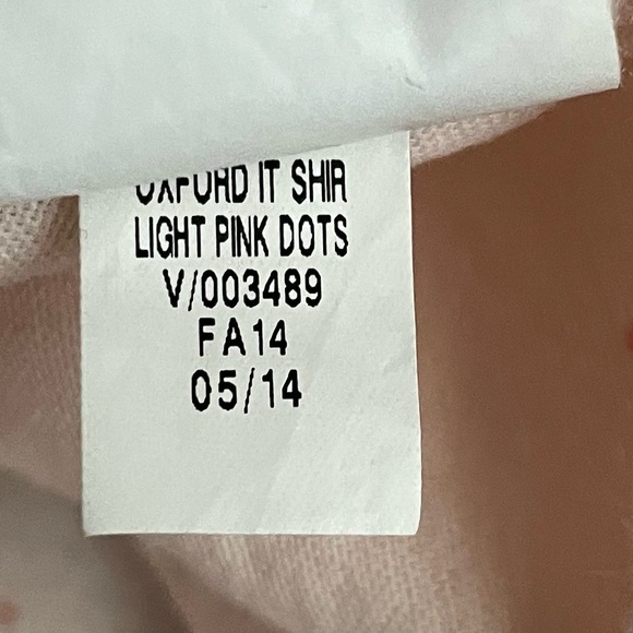 Old Navy Women's Button-Up Shirt Light Pink Red Polka Dot Womens size Small - Picture 9 of 9